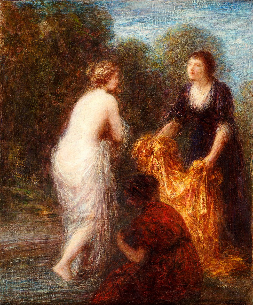 Depois do banho de Ignace Henri Jean Fantin Latour