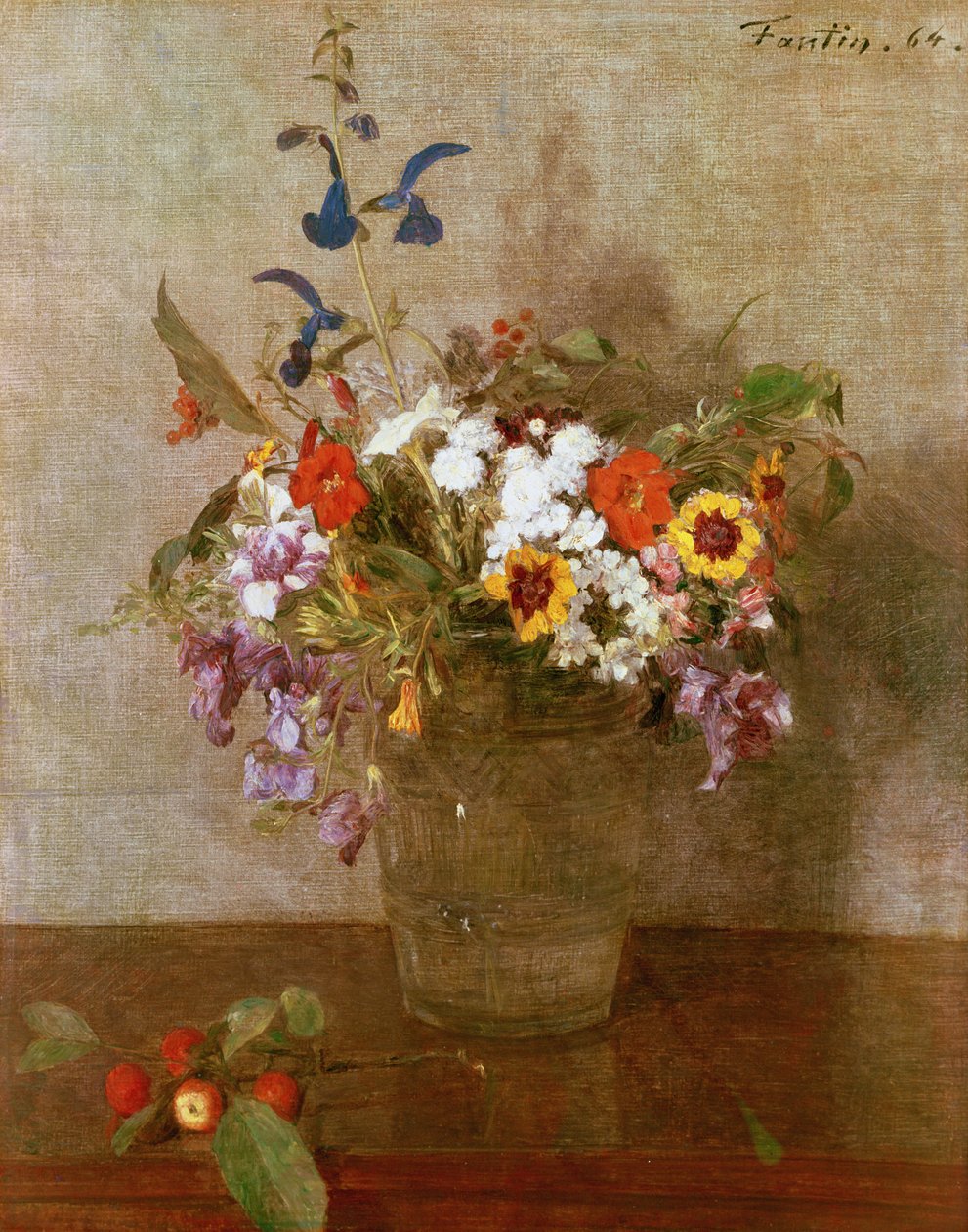 Flores do outono, 1864 de Ignace Henri Jean Fantin Latour
