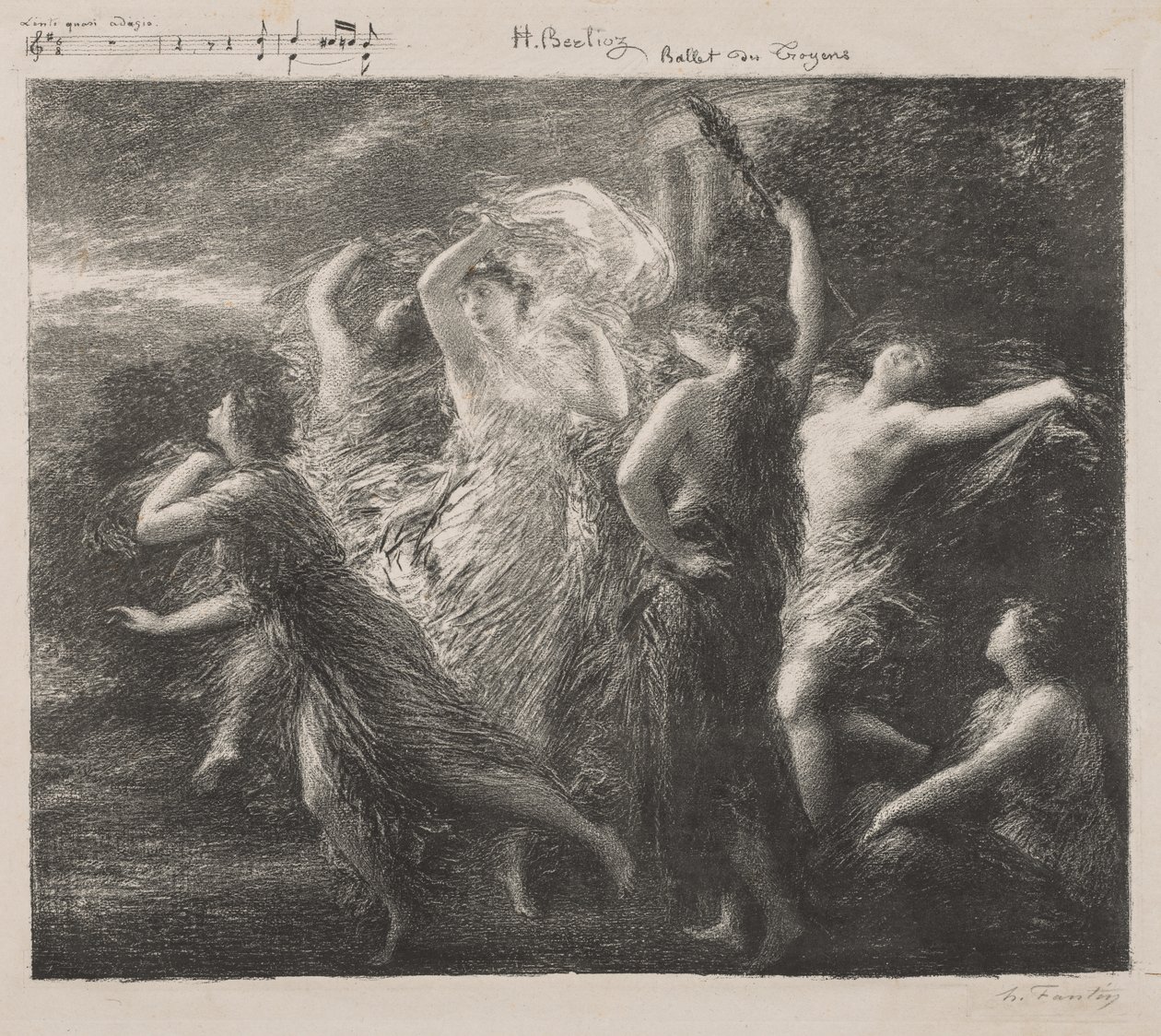 Ballet du Troyons, 1893. de Ignace Henri Jean Fantin Latour