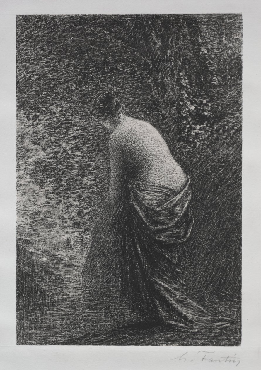 Banhista de pé, 1879. de Ignace Henri Jean Fantin Latour