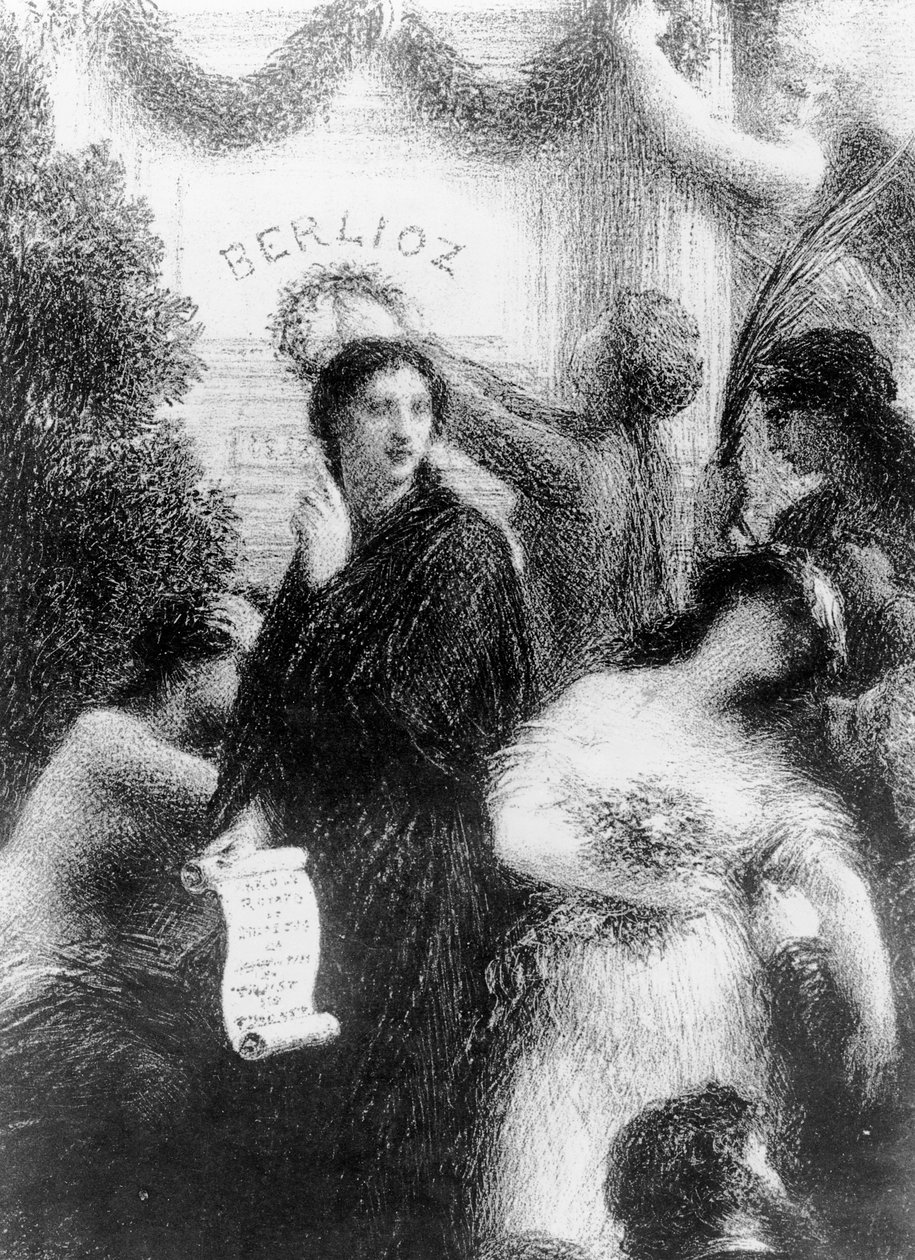 Berlioz, ou o aniversário, 1876 de Ignace Henri Jean Fantin Latour