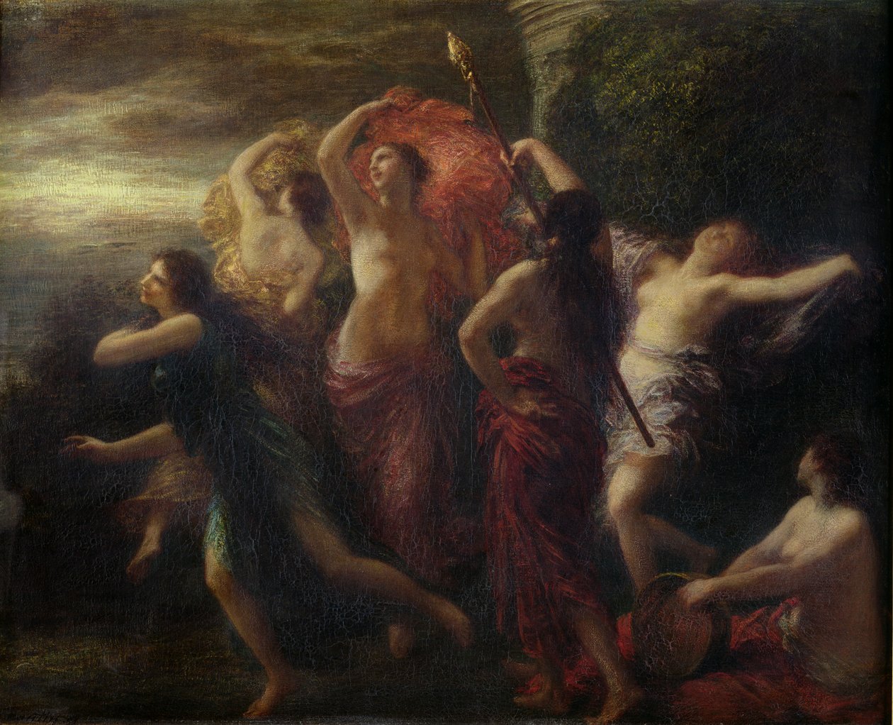 Dançarinos, 1891 de Ignace Henri Jean Fantin Latour