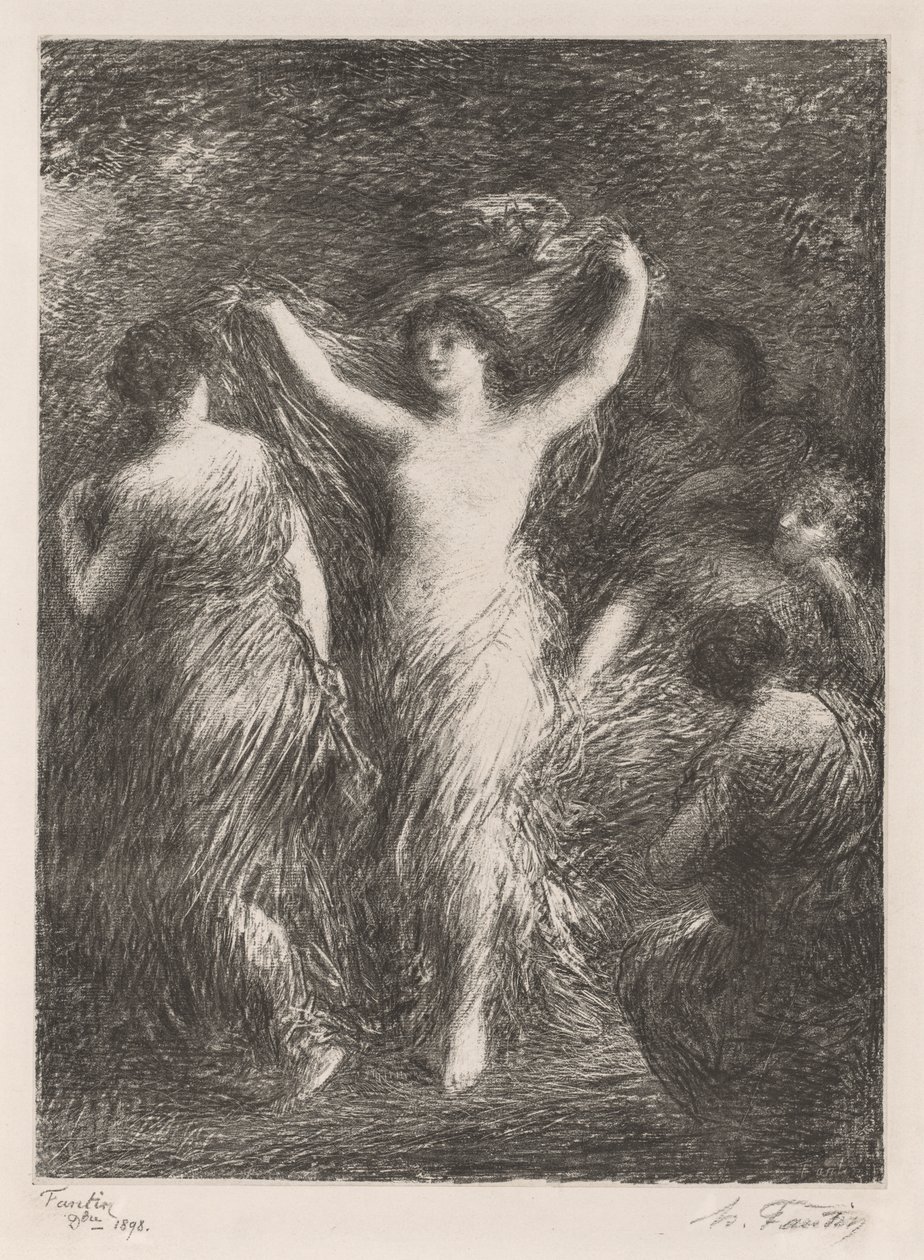 Danças, 1898. de Ignace Henri Jean Fantin Latour