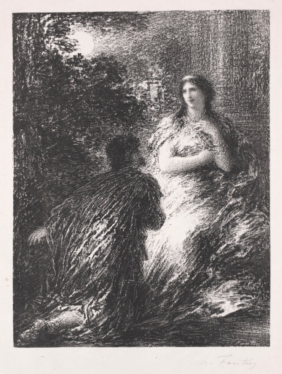 Dueto dos Trojans, 1894-1895. de Ignace Henri Jean Fantin Latour