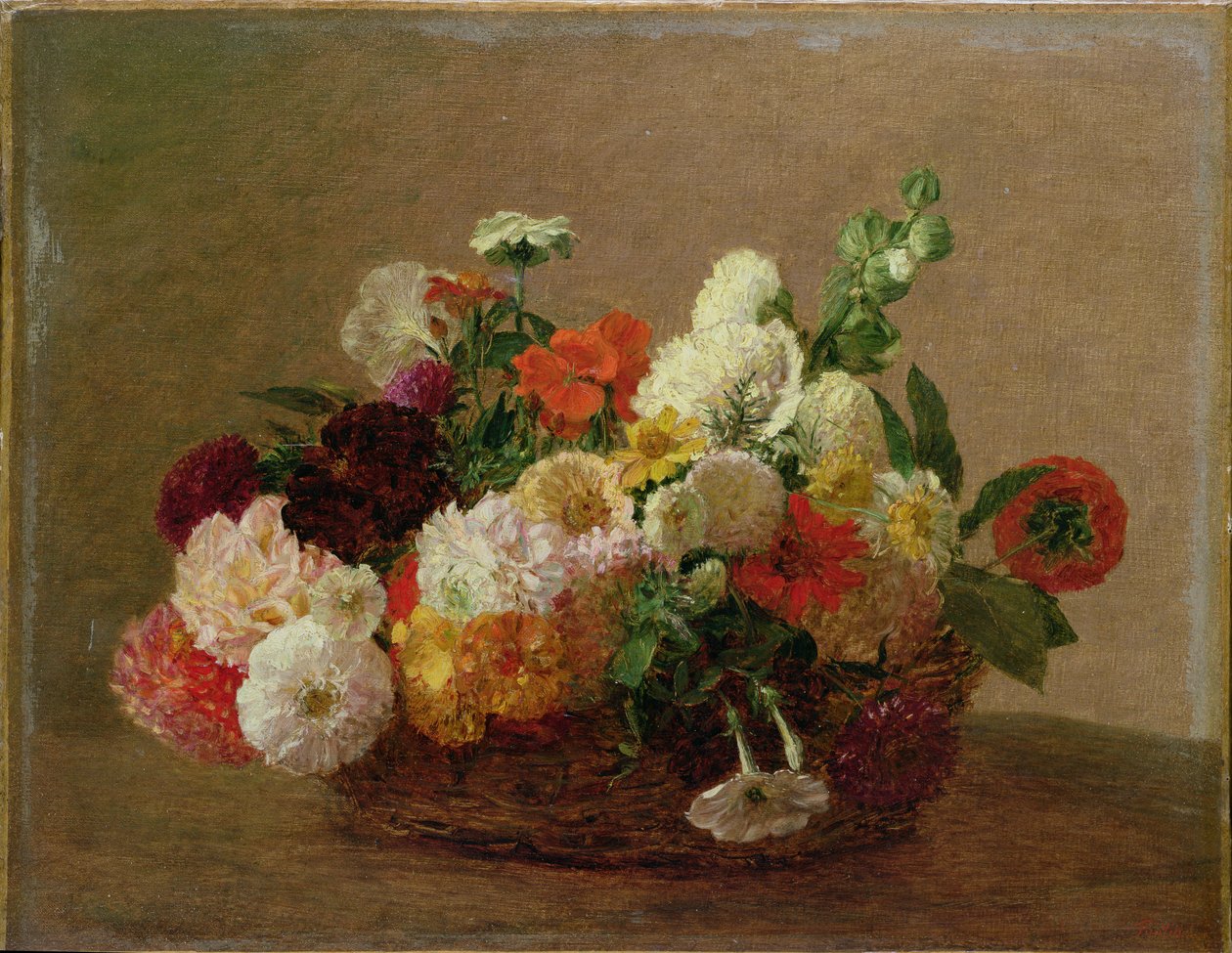 Flor ainda vida de Ignace Henri Jean Fantin Latour