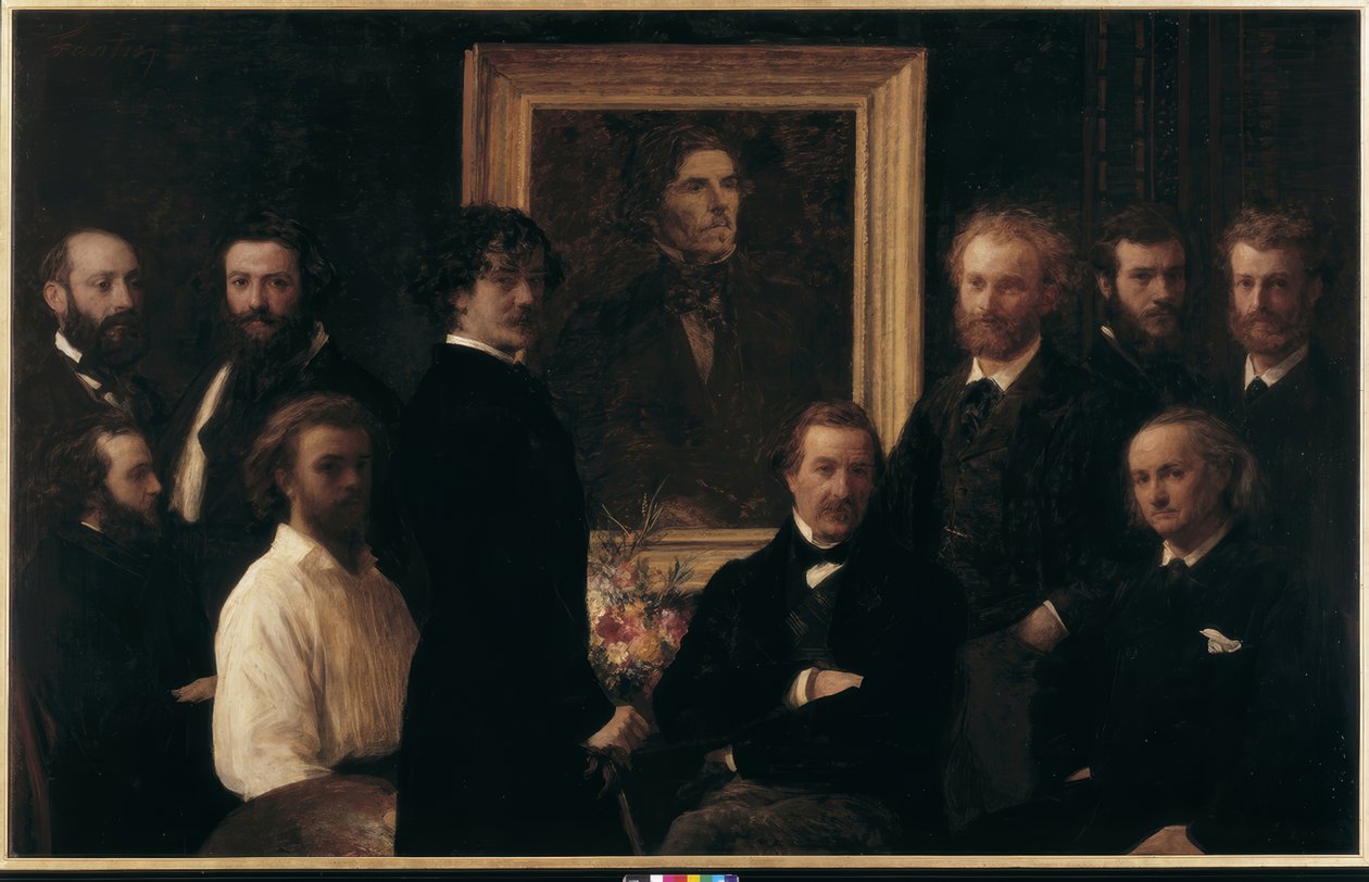 Homenagem a Delacroix de Ignace Henri Jean Fantin Latour