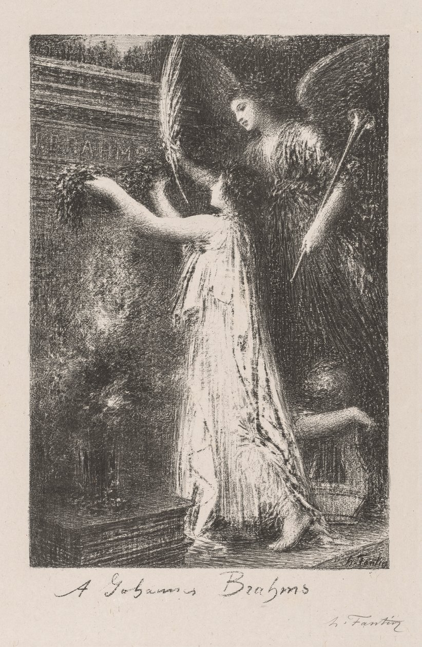 Para Johannes Brahms, 1900. de Ignace Henri Jean Fantin Latour