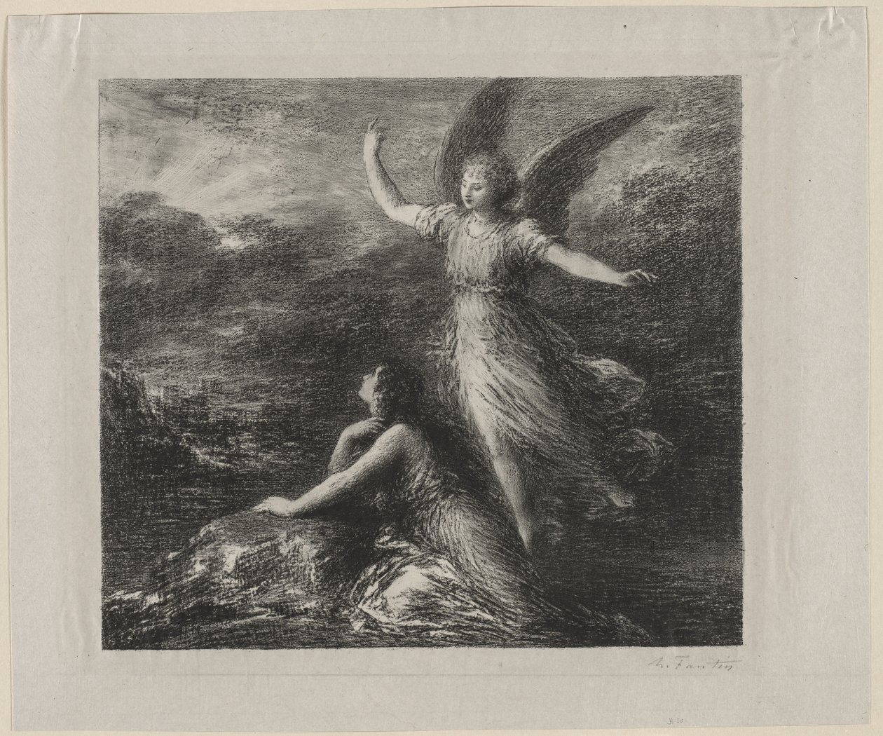 Paraíso e Peri, 1884. de Ignace Henri Jean Fantin Latour