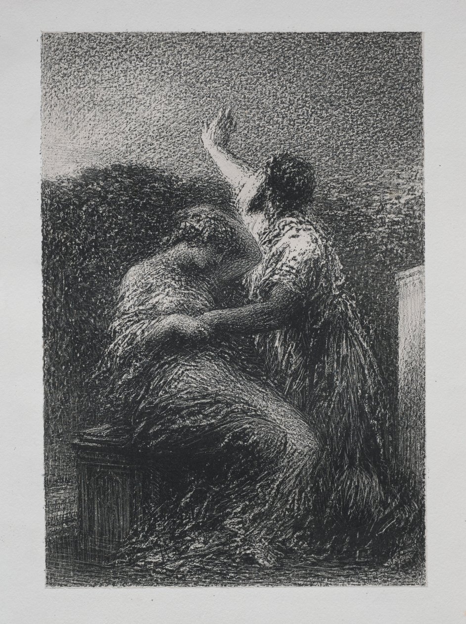 O Magus Baltajar e Fatime, 1891. de Ignace Henri Jean Fantin Latour