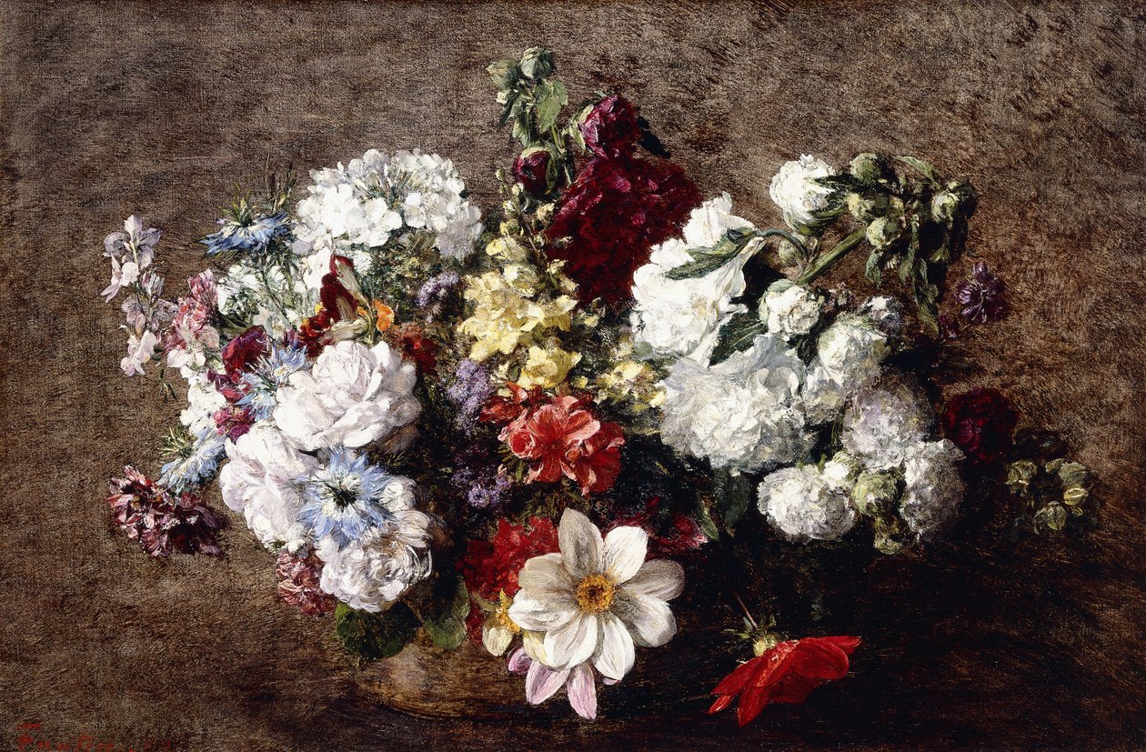 Bouquet Misto de Ignace Henri Jean Fantin Latour