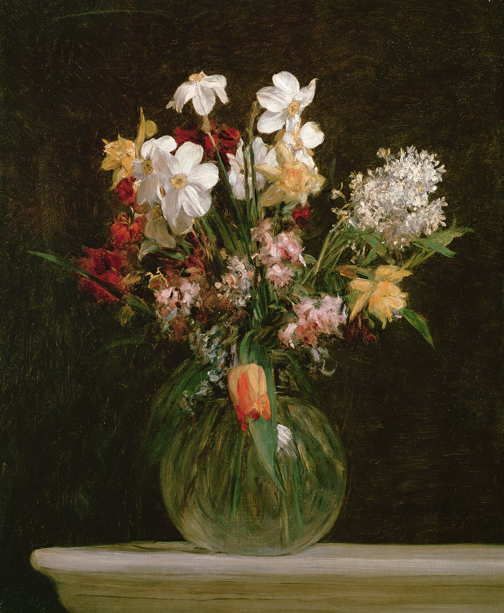 Narciso Branco, Jacintos e Tulipas, 1864 de Ignace Henri Jean Fantin Latour