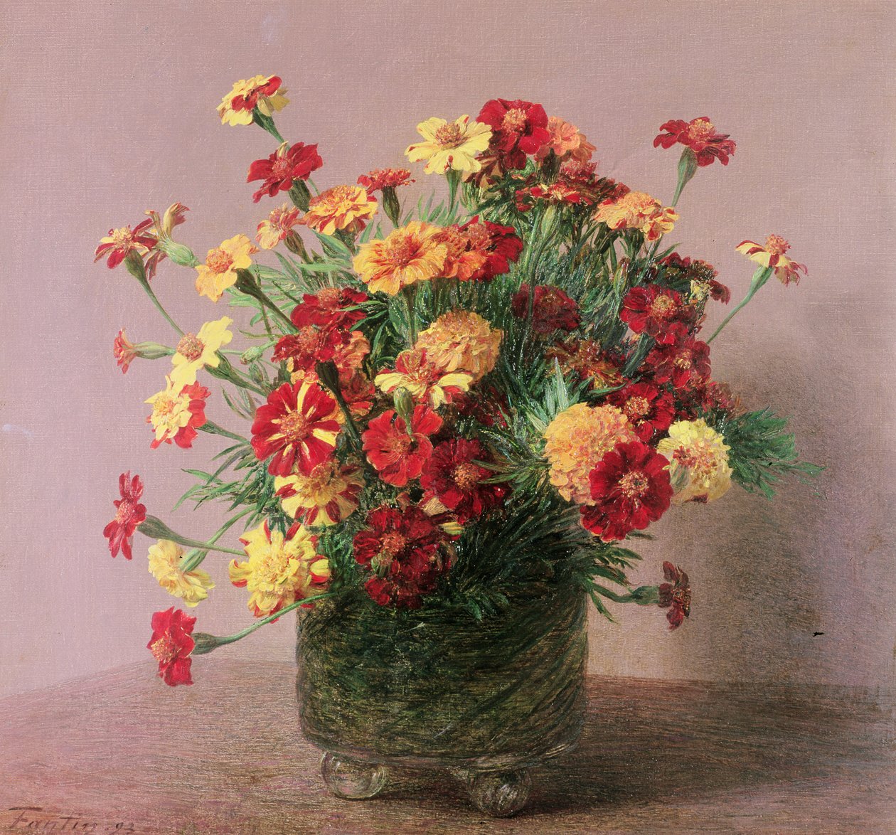Cravos da Índia, 1893 de Ignace Henri Jean Fantin Latour