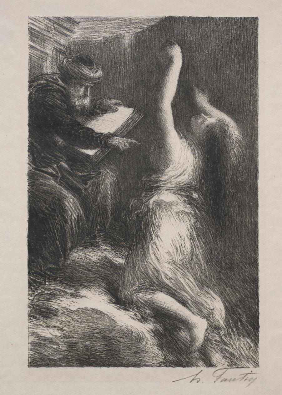 Parsival, Ato II: Evocação de Kundry. de Ignace Henri Jean Fantin Latour