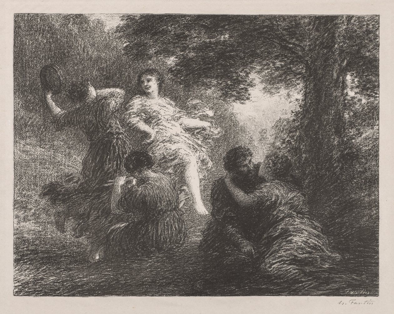 Pastoral. de Ignace Henri Jean Fantin Latour