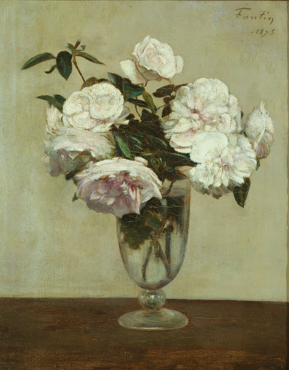 Rosas cor de rosa de Ignace Henri Jean Fantin Latour