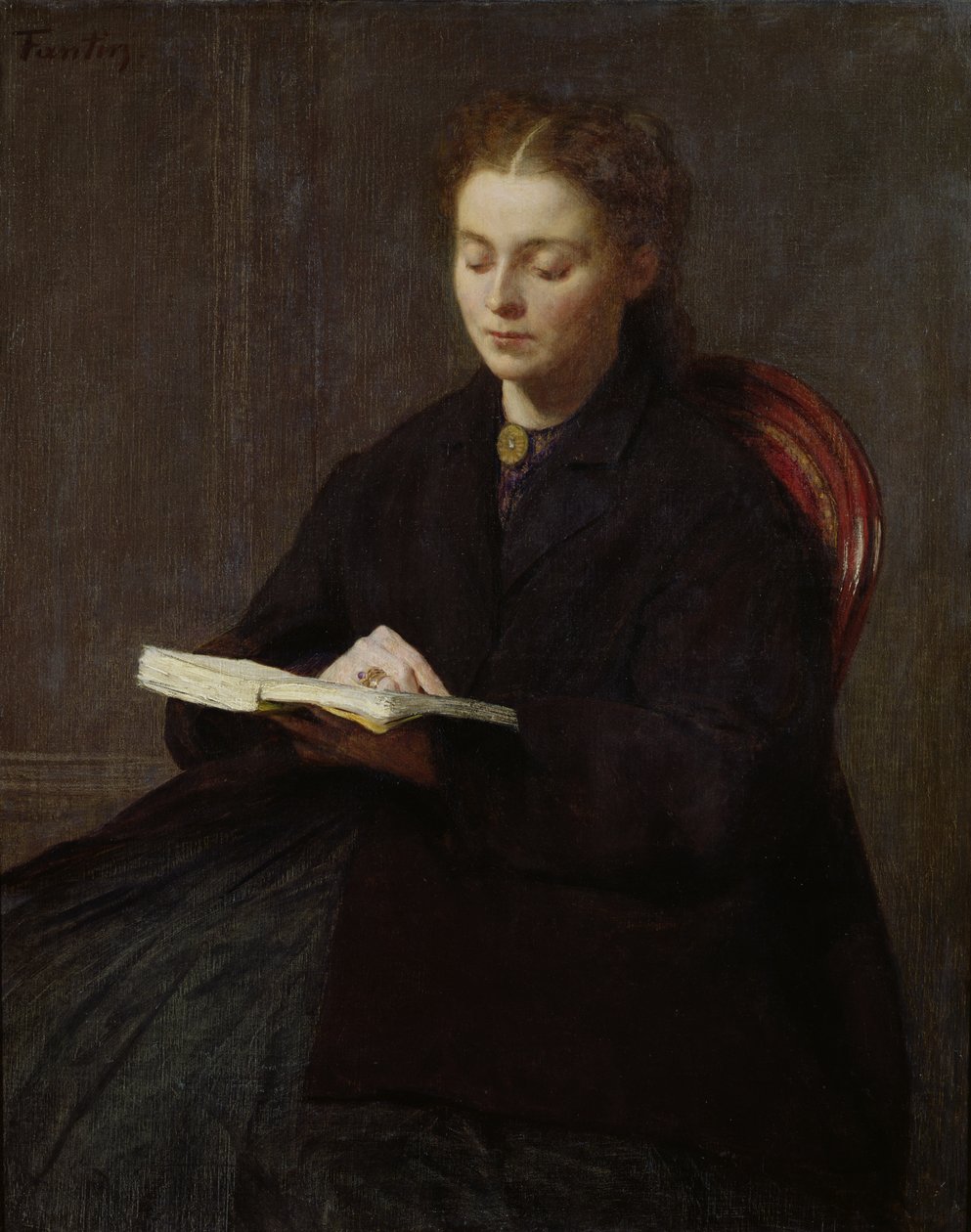 Leitura, 1863 de Ignace Henri Jean Fantin Latour