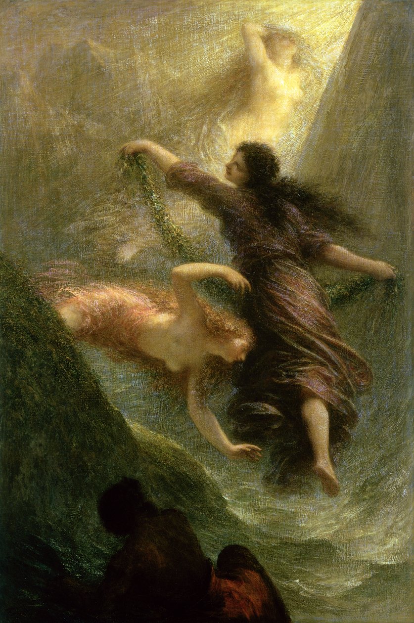 Rheingold, primeira cena, 1888 de Ignace Henri Jean Fantin Latour