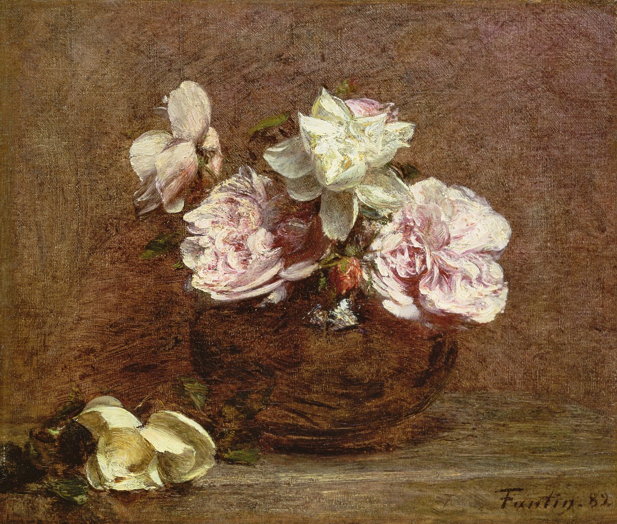 Rosas de Nice, 1882 de Ignace Henri Jean Fantin Latour