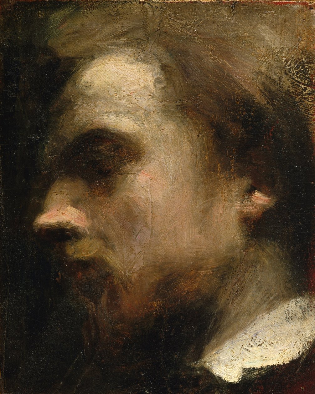 Auto-retrato, c.1858 de Ignace Henri Jean Fantin Latour