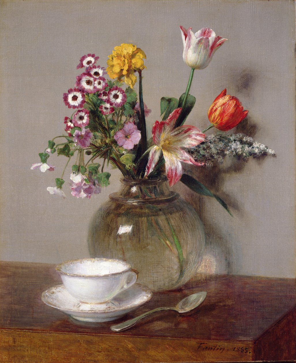 Buquê De Primavera, 1865 de Ignace Henri Jean Fantin Latour