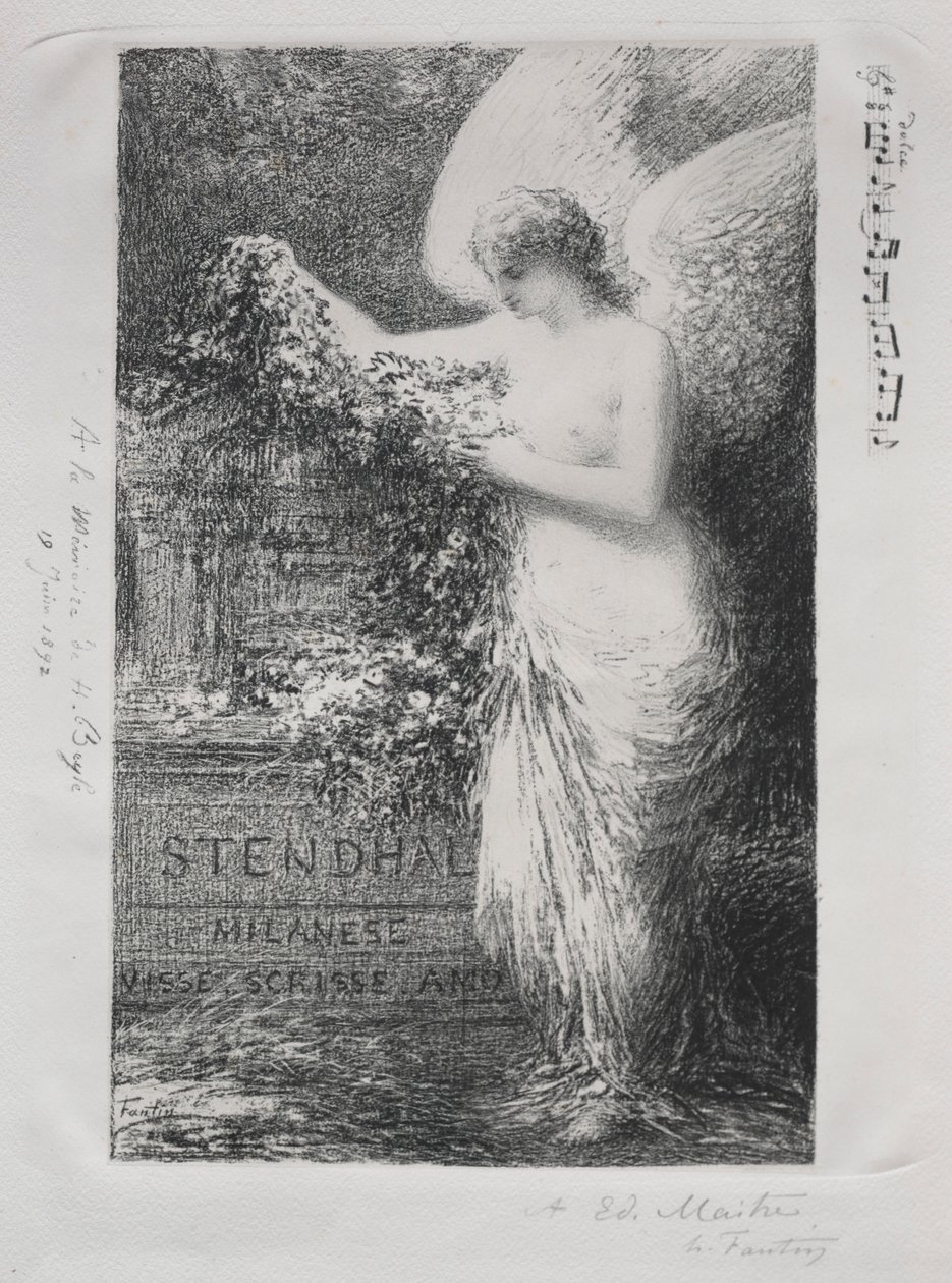 Em Stendhal, 1892. de Ignace Henri Jean Fantin Latour