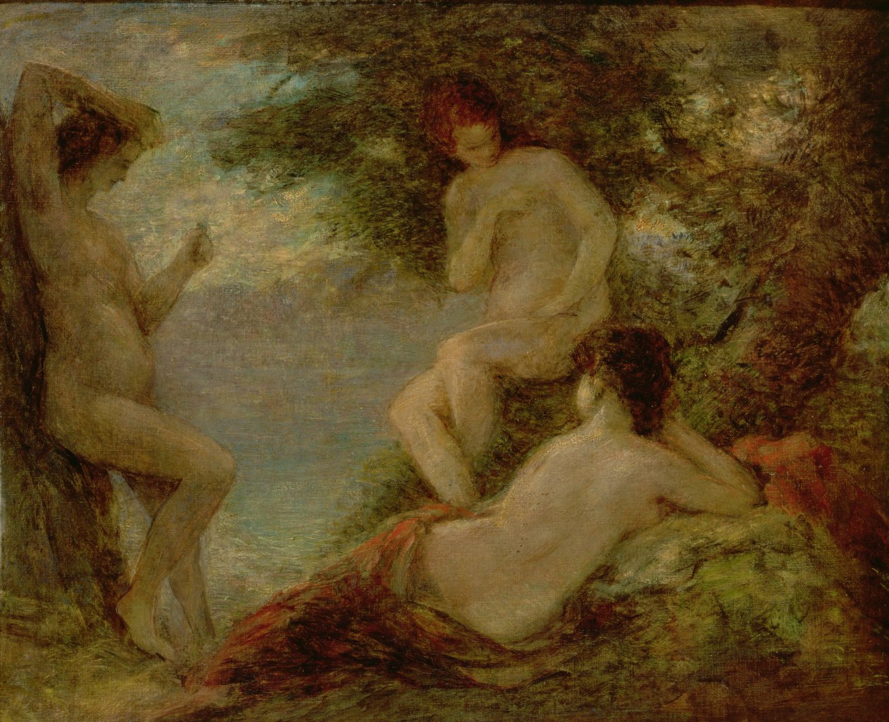 The Bathers, c.1904 (óleo sobre tela) de Ignace Henri Jean Fantin Latour