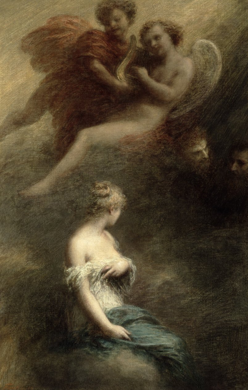 A condenação de Fausto, 1888 de Ignace Henri Jean Fantin Latour