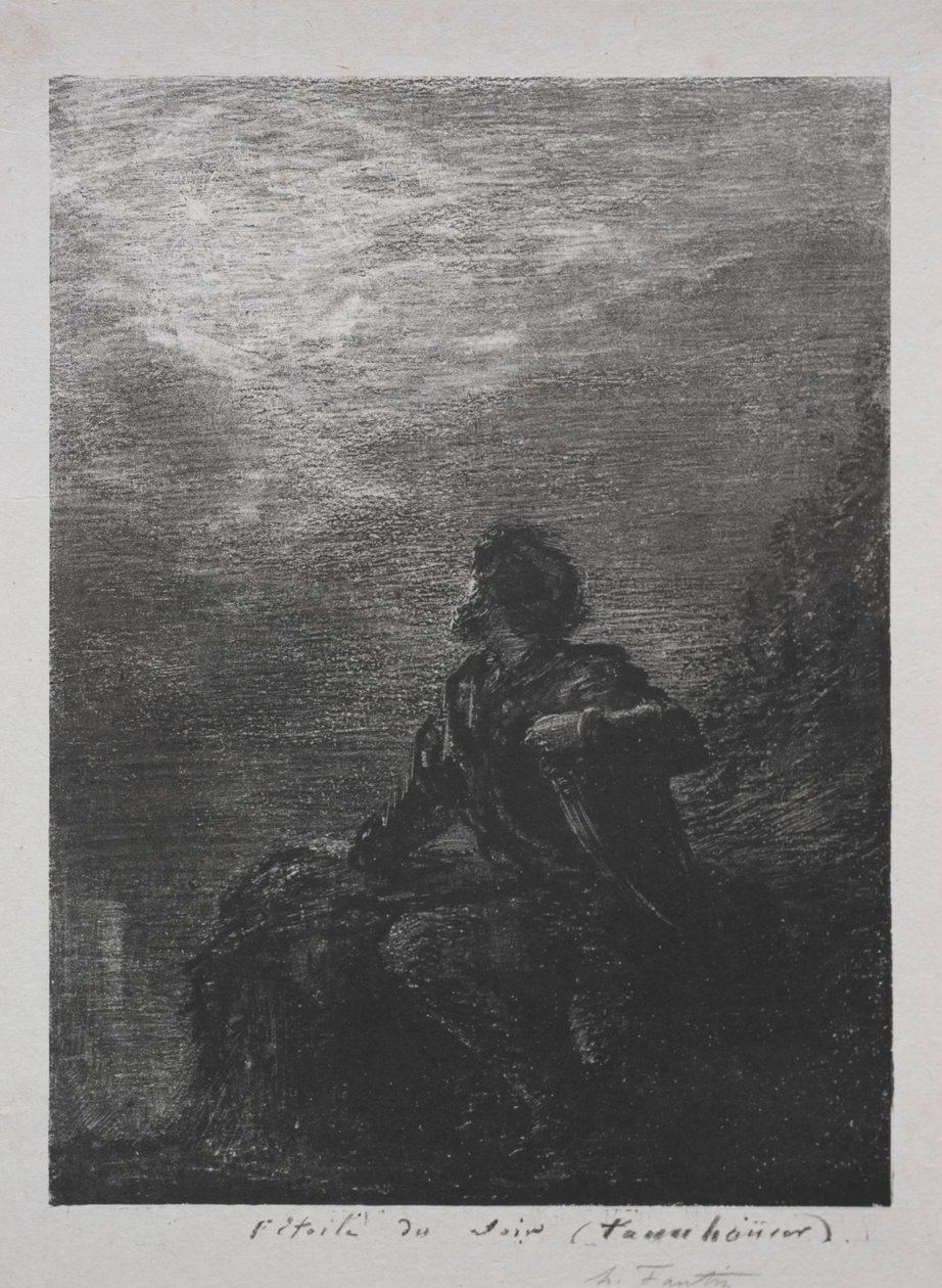 A estrela da noite, 1877. de Ignace Henri Jean Fantin Latour