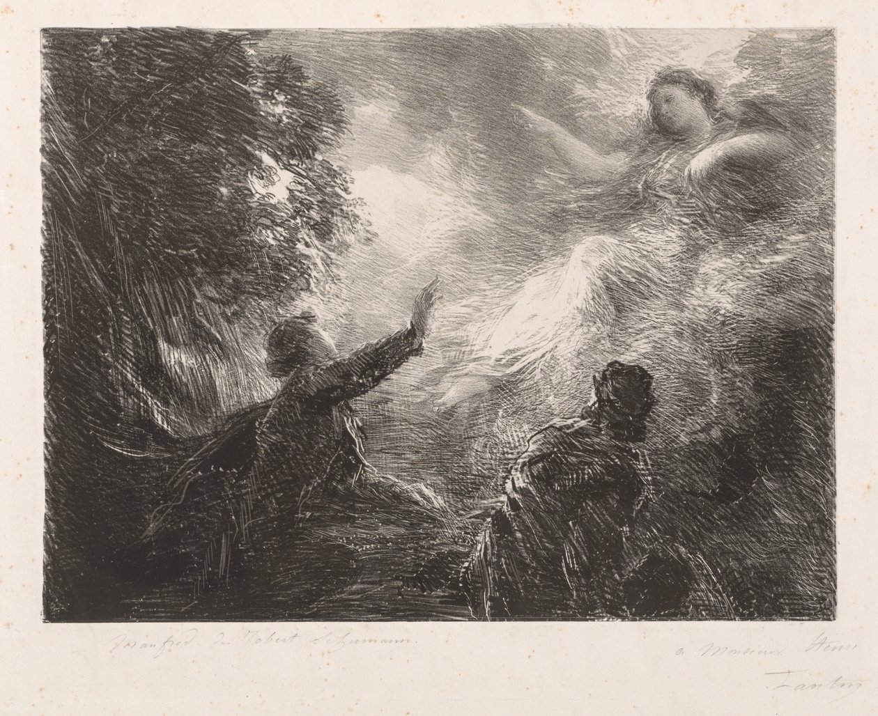 A fada dos Alpes, 1873. de Ignace Henri Jean Fantin Latour