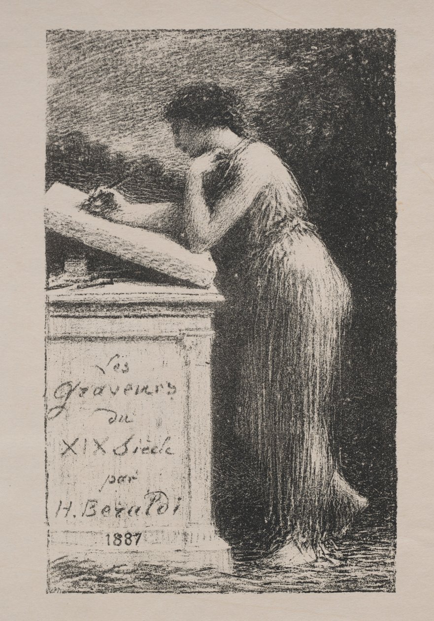 A litografia, 1887. de Ignace Henri Jean Fantin Latour