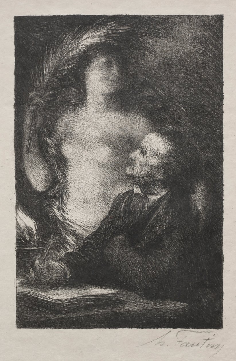 A musa, 1887. de Ignace Henri Jean Fantin Latour