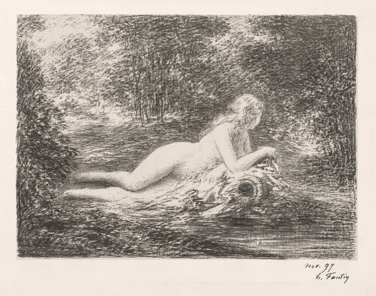 A primavera de 1897. de Ignace Henri Jean Fantin Latour