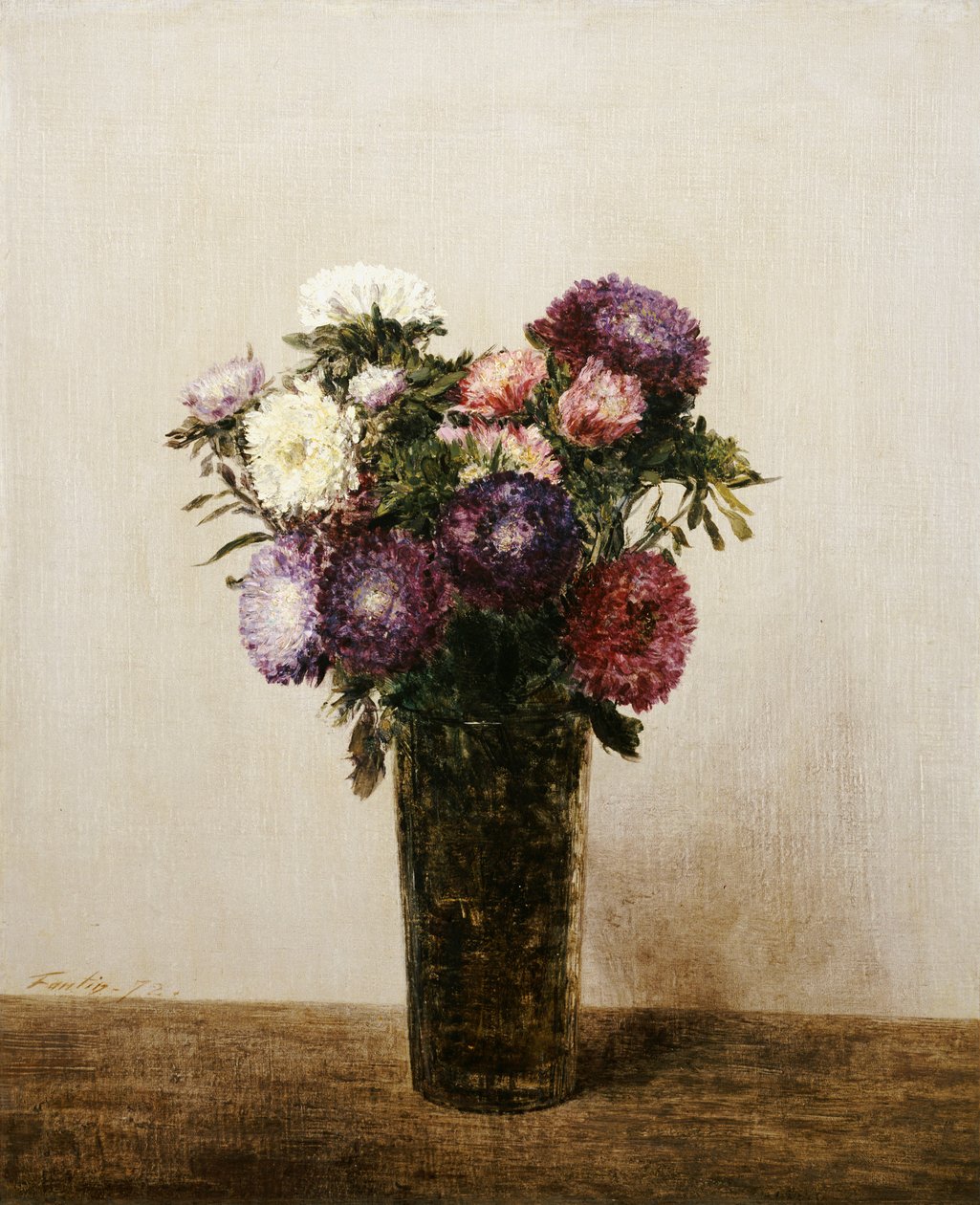 Vaso de flores, 1872 de Ignace Henri Jean Fantin Latour
