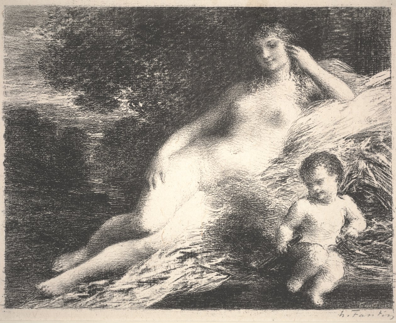 Vênus e Cupido de Ignace Henri Jean Fantin Latour