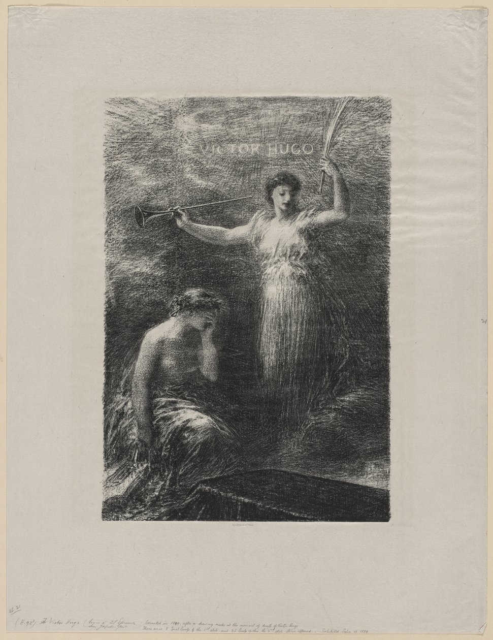 À Victor Hugo, 1889.  de Ignace Henri Jean Fantin Latour