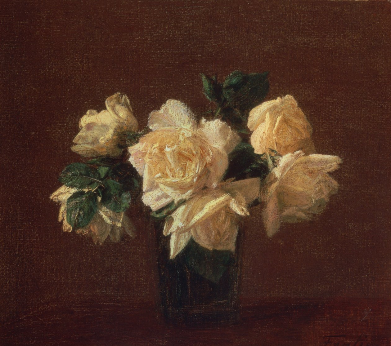 Rosas amarelas de Ignace Henri Jean Fantin Latour