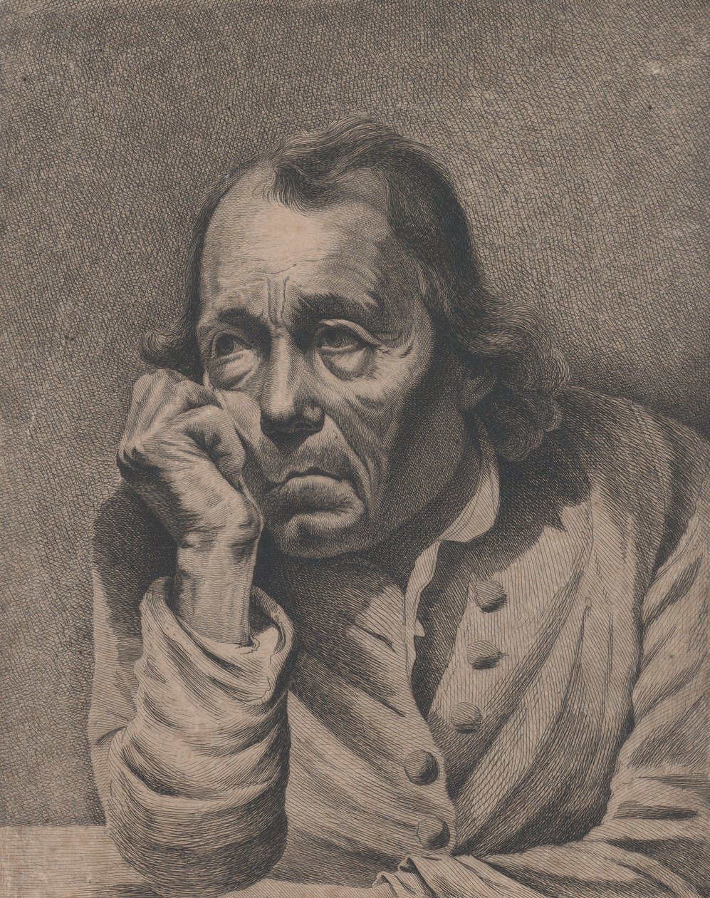 O Homem Melancólico, c. 1800. de Ignace Joseph de Claussin