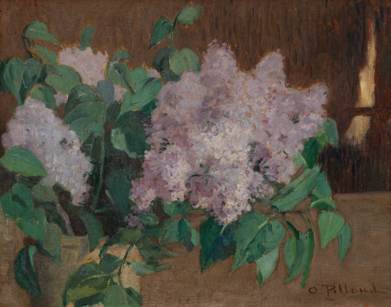 Lilás (óleo sobre tela) de Ignace Nazaire Oswald Pilloud