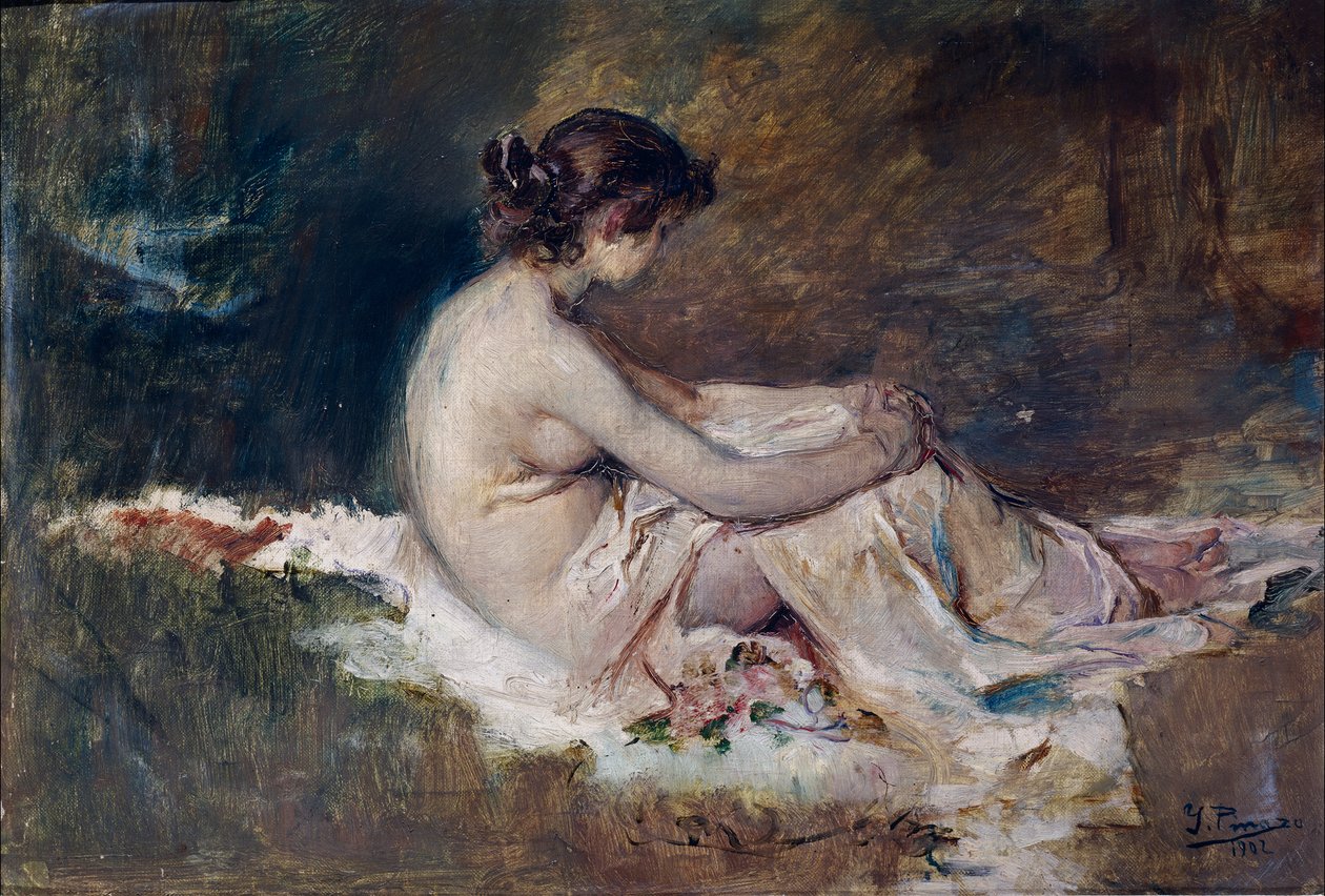Nude de mujernEnglish: Female nudenFrancais: Nu femininn de Ignacio Pinazo Camarlench