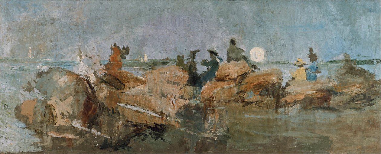 Crepúsculo no molhe III de Ignacio Pinazo Camarlench