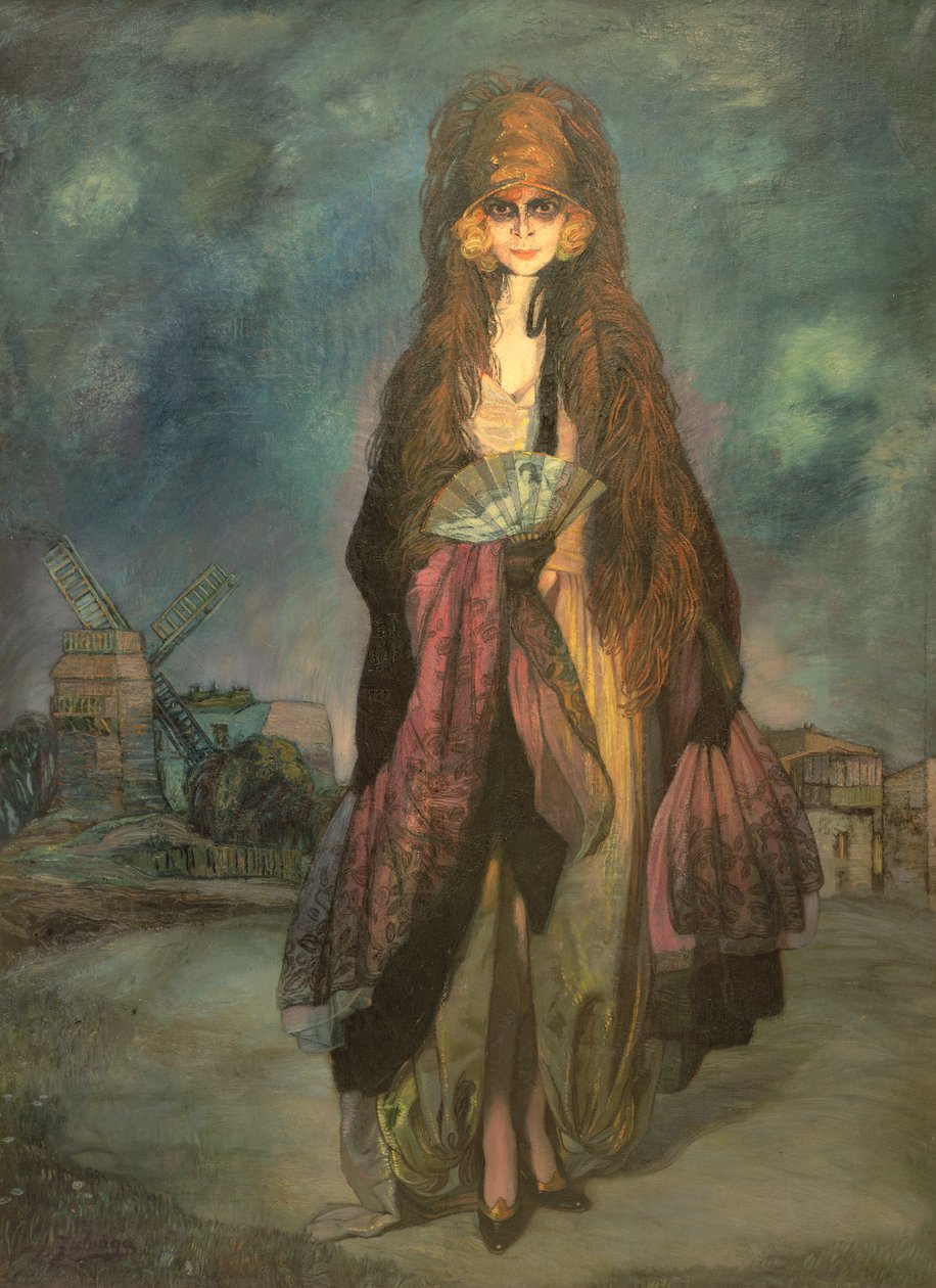 Retrato da Marquesa Casati, 1923 de Ignacio Zuloaga y Zabaleta