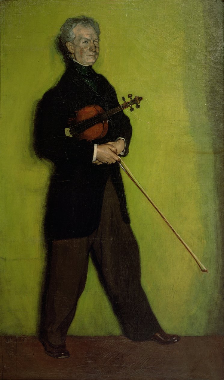 Retrato do violinista Larrapide, 1910 de Ignacio Zuloaga y Zabaleta