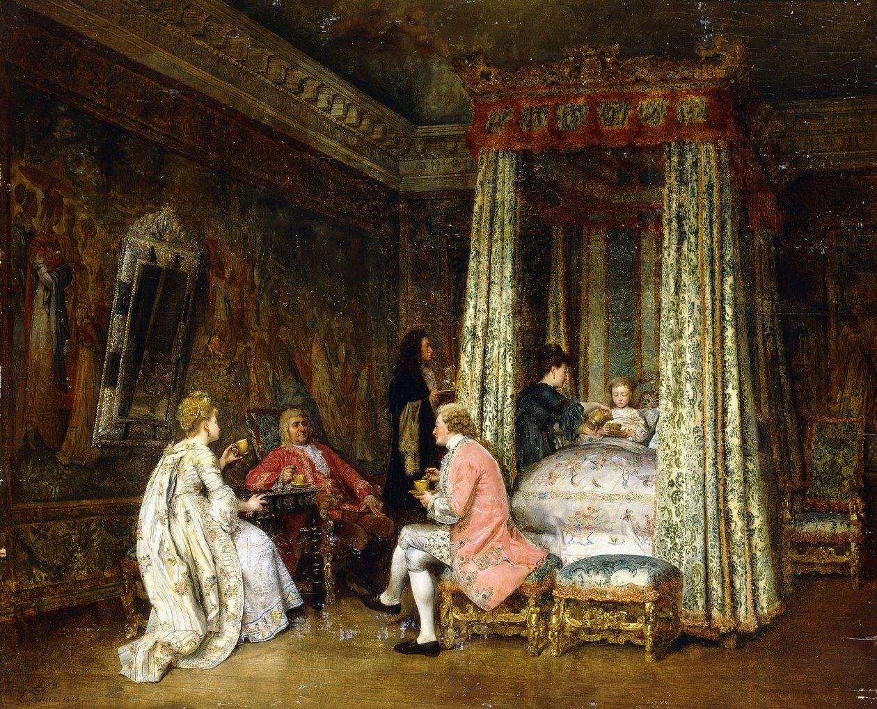 Na Câmara do Príncipe, 1872 de Ignacio Leon y Escosura