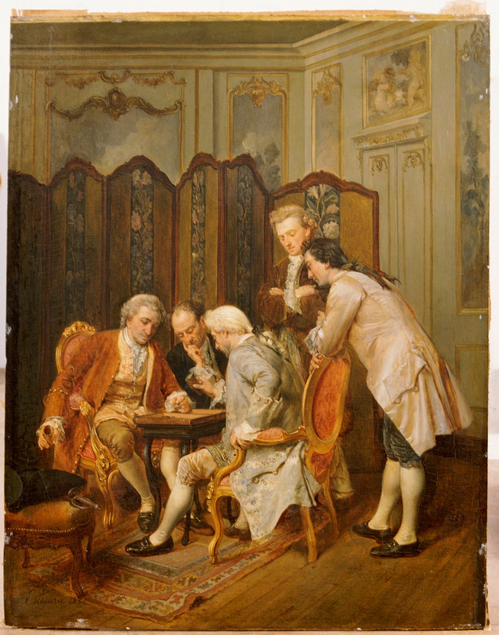 Os jogadores de gamão, 1866 de Ignacio Leon y Escosura