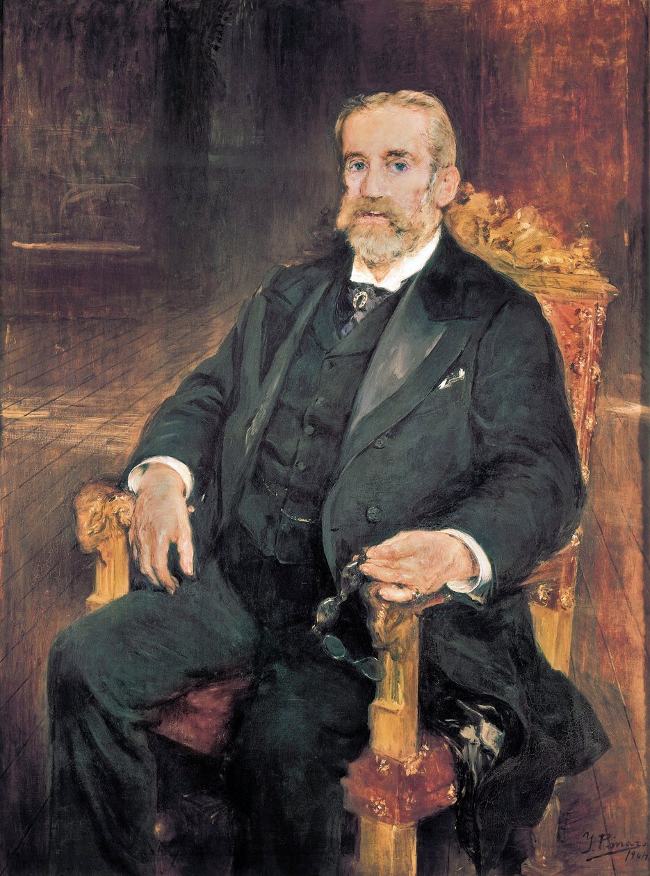 Retrato de Francisco Romero Robledo (1838-1906), político espanhol de Ignacio Pinazo Camarlech