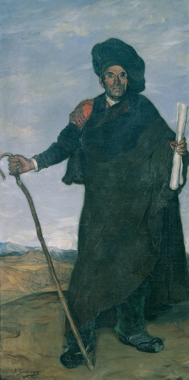 O popular poeta Don Miguel de Segóvia de Ignacio Zuloaga