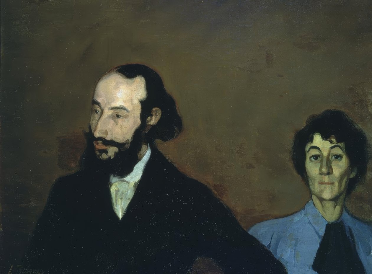 Charles Morice e sua esposa, 1889, Óleo sobre tela, 70 × 90 cm de Ignacio Zuloaga y Zabaleta