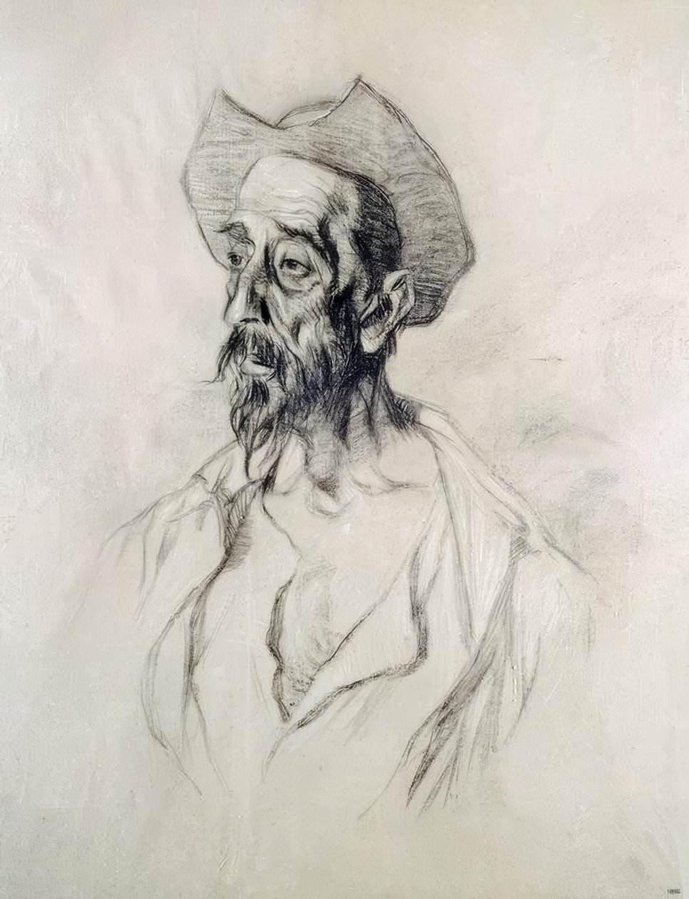 Dom Quixote - I. Zuloaga - Desenho 1927 de Ignacio Zuloaga y Zabaleta