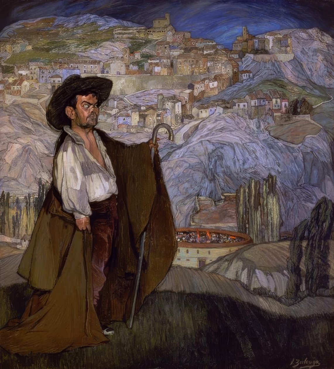 O anão GREGORIO "EL BOTERO" EM SEPULVEDA - 1908 de Ignacio Zuloaga y Zabaleta