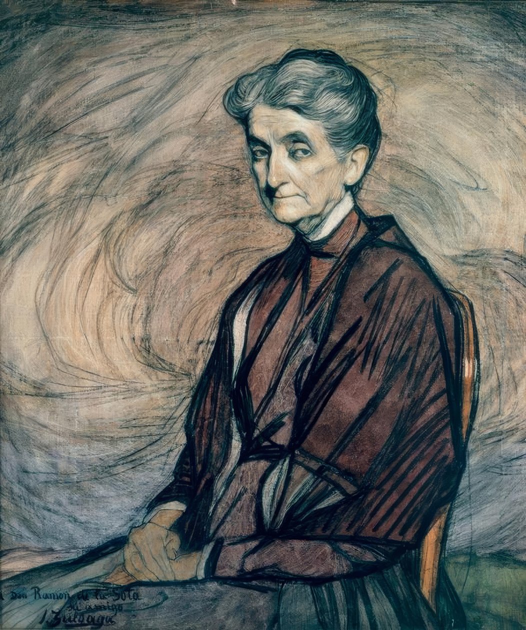 I. Zuloaga, Bildnis Senhora da Sota de Ignacio Zuloaga y Zabaleta